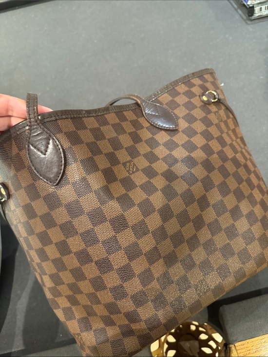 Handbags - Lv Nevwrfull Mm Brown Checkered Tote Bag